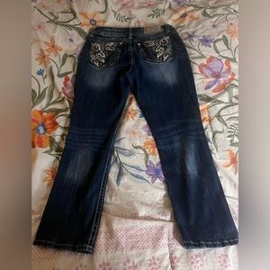 MissMe Jean Size 31 Mid-Rise Easy Crop